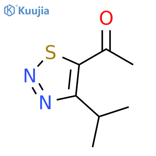 1-4-(propan-2-yl)-1,2,3-thiadiazol-5-ylethan-1-one structure