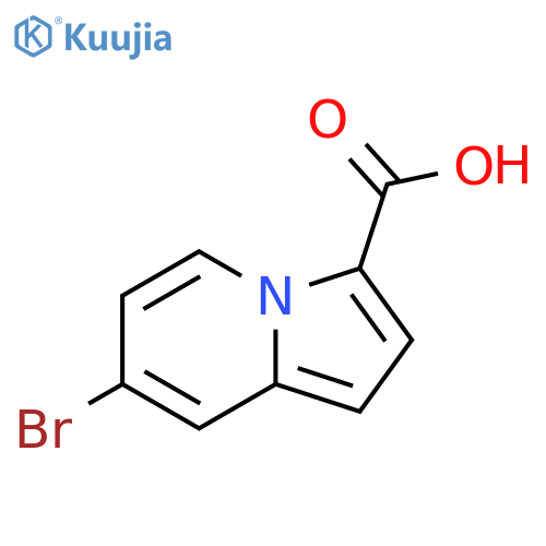 7-Bromo-indolizine-3-carboxylic acid structure