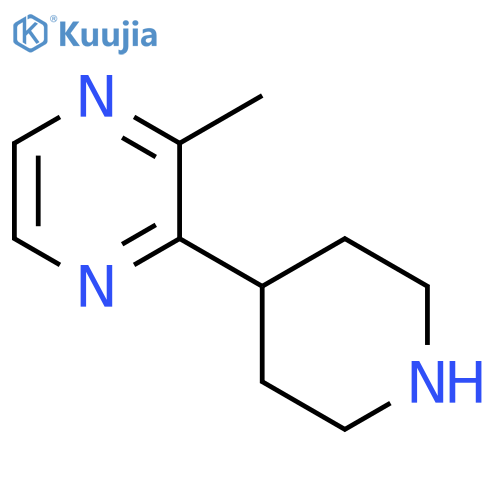 2-methyl-3-(piperidin-4-yl)pyrazine structure
