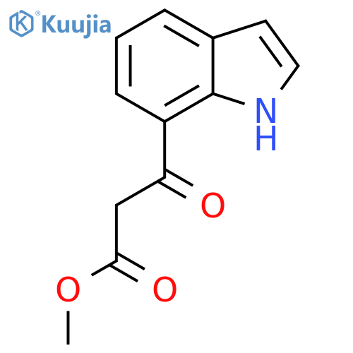 methyl 3-(1H-indol-7-yl)-3-oxopropanoate structure