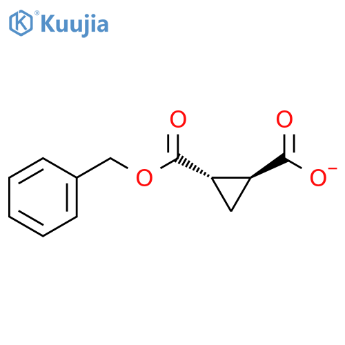 (1S,2S)-2-((Benzyloxy)carbonyl)cyclopropane-1-carboxylate structure