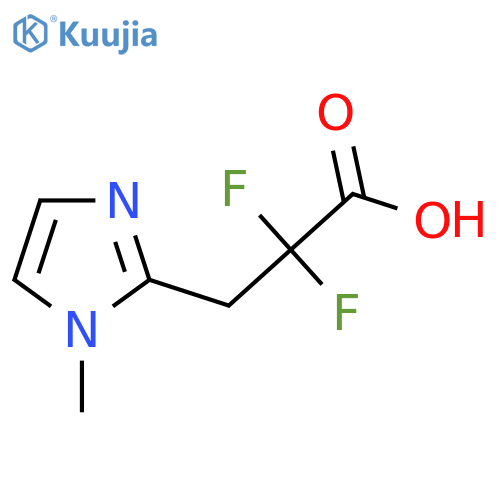 2,2-Difluoro-3-(1-methyl-1h-imidazol-2-yl)propanoic acid structure