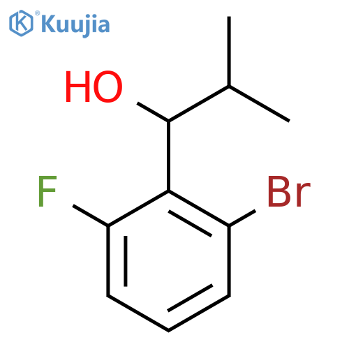 1-(2-Bromo-6-fluorophenyl)-2-methylpropan-1-ol structure