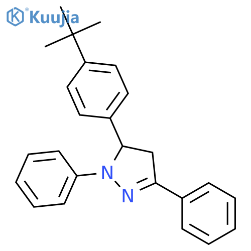 1H-Pyrazole,5-[4-(1,1-dimethylethyl)phenyl]-4,5-dihydro-1,3-diphenyl- structure
