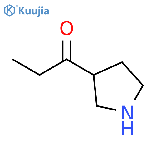 1-Propanone, 1-(3-pyrrolidinyl)- structure