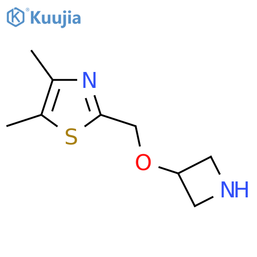 2-[(Azetidin-3-yloxy)methyl]-4,5-dimethyl-1,3-thiazole structure