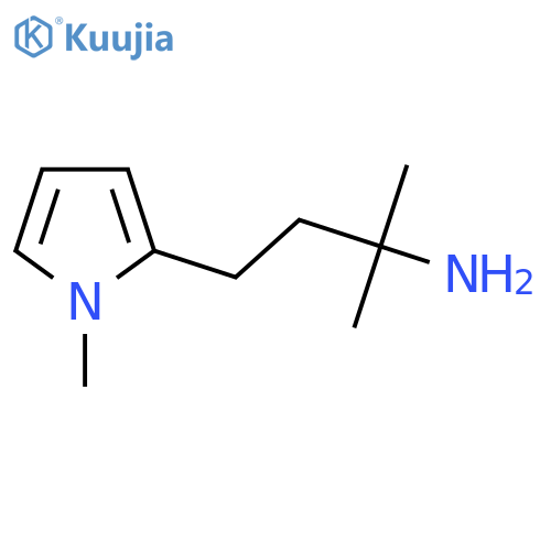 2-methyl-4-(1-methyl-1H-pyrrol-2-yl)butan-2-amine structure
