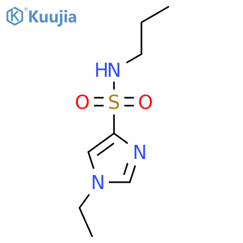 1-ethyl-N-propyl-1H-imidazole-4-sulfonamide structure