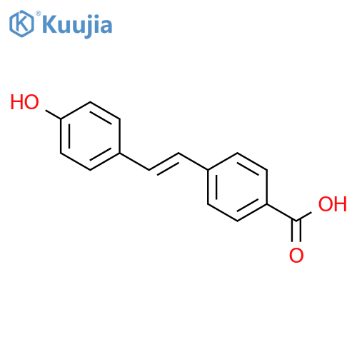 Benzoic acid, 4-[2-(4-hydroxyphenyl)ethenyl]- structure