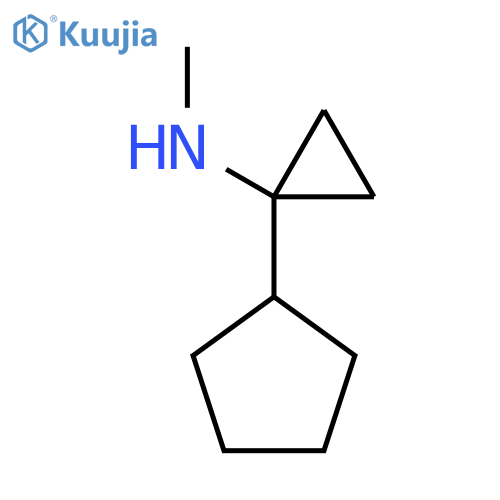 1-cyclopentyl-N-methylcyclopropan-1-amine structure
