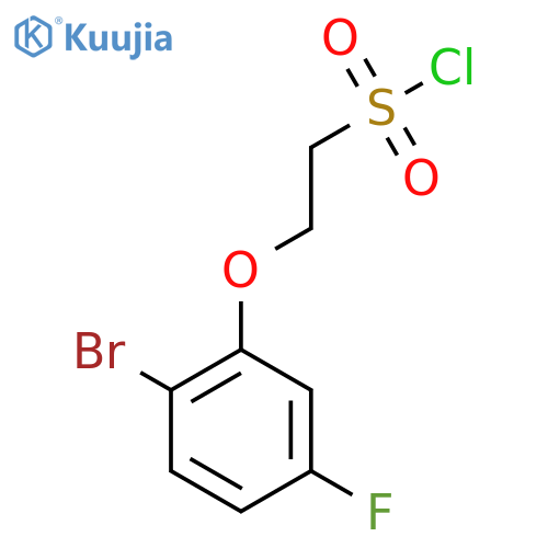2-(2-bromo-5-fluorophenoxy)ethane-1-sulfonyl chloride structure