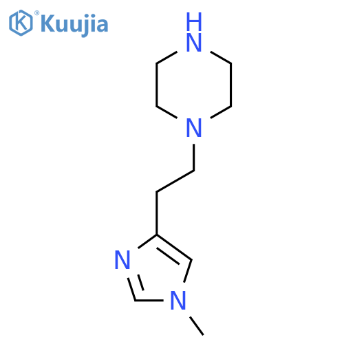 1-2-(1-methyl-1H-imidazol-4-yl)ethylpiperazine structure
