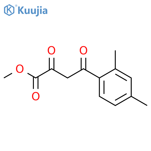 methyl 4-(2,4-dimethylphenyl)-2,4-dioxobutanoate structure