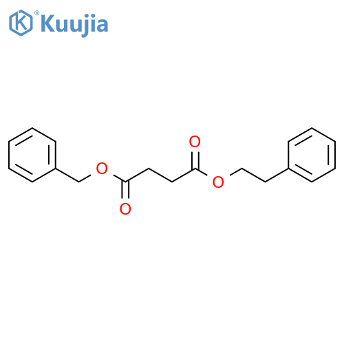 Butanedioic acid, 2-phenylethyl phenylmethyl ester structure