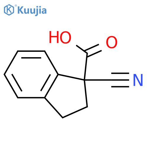 1-Cyano-2,3-dihydro-1H-indene-1-carboxylic Acid structure