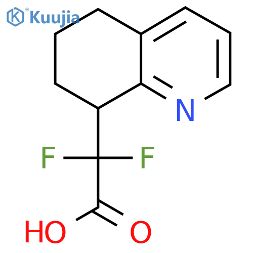 2,2-difluoro-2-(5,6,7,8-tetrahydroquinolin-8-yl)acetic acid structure