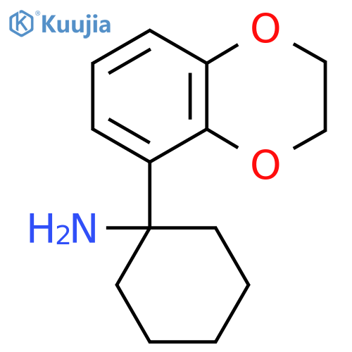 1-(2,3-dihydro-1,4-benzodioxin-5-yl)cyclohexan-1-amine structure