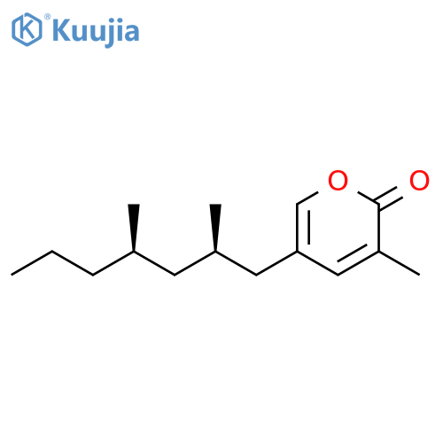 2H-Pyran-2-one,5-[(2R,4R)-2,4-dimethylheptyl]-3-methyl- structure