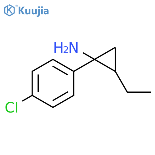 1-(4-chlorophenyl)-2-ethylcyclopropan-1-amine structure