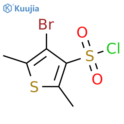 4-bromo-2,5-dimethylthiophene-3-sulfonyl chloride structure
