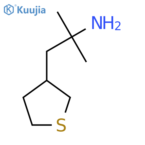 2-Methyl-1-(thiolan-3-yl)propan-2-amine structure