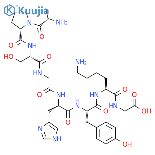 Glycine,L-alanyl-L-prolyl-L-serylglycyl-L-histidyl-L-tyrosyl-L-lysyl- structure