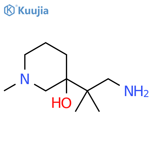 3-(1-Amino-2-methylpropan-2-yl)-1-methylpiperidin-3-ol structure