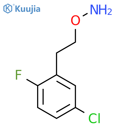 O-2-(5-chloro-2-fluorophenyl)ethylhydroxylamine structure
