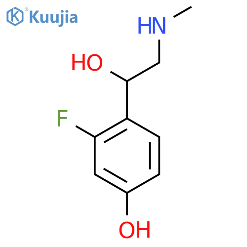 3-fluoro-4-1-hydroxy-2-(methylamino)ethylphenol structure