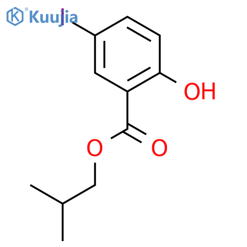 Isobutyl 2-hydroxy-5-iodobenzoate structure