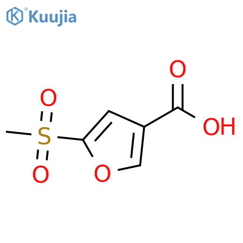 5-methanesulfonylfuran-3-carboxylic acid structure