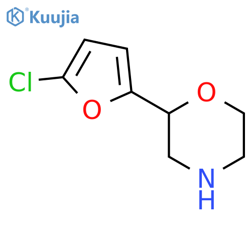 2-(5-chlorofuran-2-yl)morpholine structure