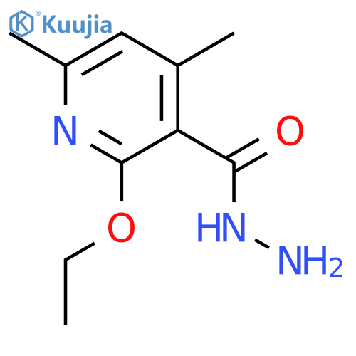 3-Pyridinecarboxylicacid, 2-ethoxy-4,6-dimethyl-, hydrazide structure