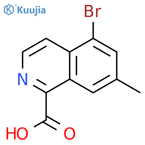 5-bromo-7-methylisoquinoline-1-carboxylic acid structure