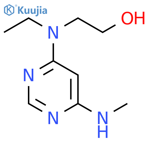 2-(ethyl(6-(methylamino)pyrimidin-4-yl)amino)ethan-1-ol structure