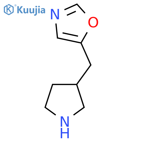 5-[(Pyrrolidin-3-yl)methyl]-1,3-oxazole structure