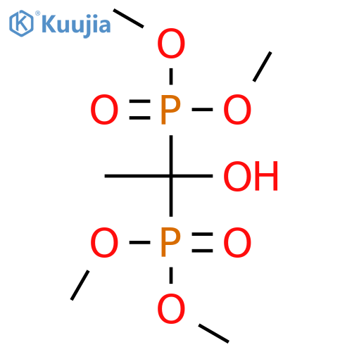 Phosphonic acid, (1-hydroxyethylidene)bis-, tetramethyl ester structure