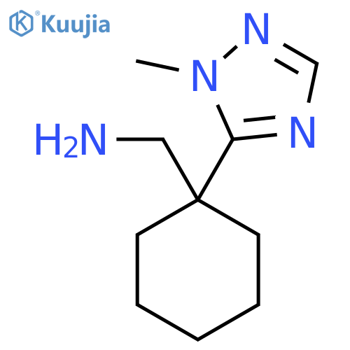1-(1-methyl-1H-1,2,4-triazol-5-yl)cyclohexylmethanamine structure