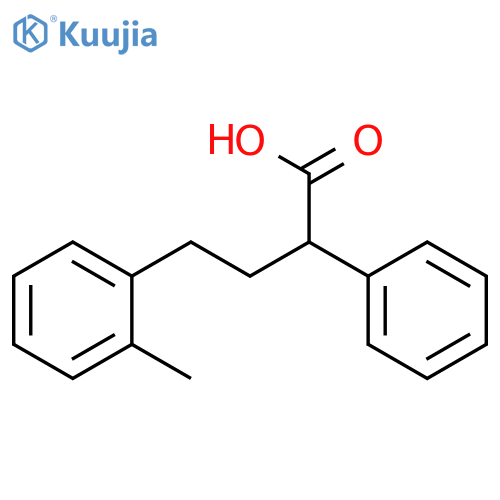 4-(2-methylphenyl)-2-phenylbutanoic acid structure