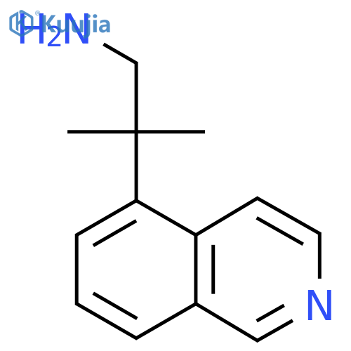 2-(isoquinolin-5-yl)-2-methylpropan-1-amine structure