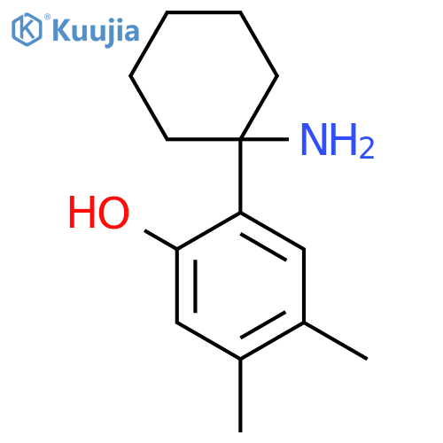 2-(1-aminocyclohexyl)-4,5-dimethylphenol structure