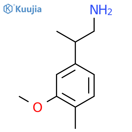 2-(3-methoxy-4-methylphenyl)propan-1-amine structure