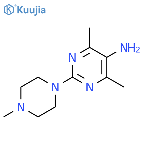 4,6-dimethyl-2-(4-methylpiperazin-1-yl)pyrimidin-5-amine structure