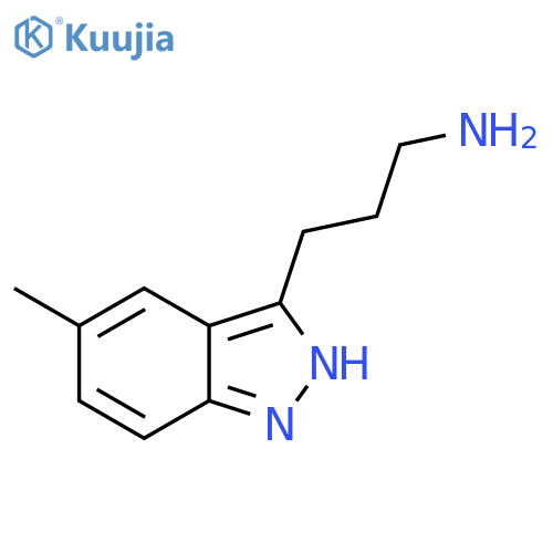 3-(5-Methyl-1H-indazol-3-yl)propan-1-amine structure
