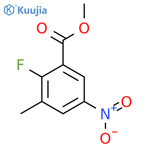 Methyl 2-fluoro-3-methyl-5-nitrobenzoate structure