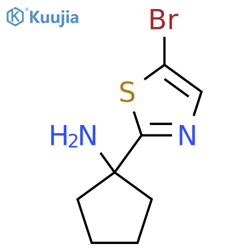 1-(5-bromo-1,3-thiazol-2-yl)cyclopentan-1-amine structure