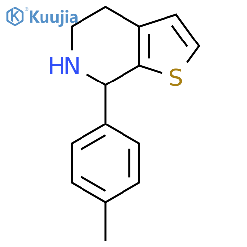 7-(4-methylphenyl)-4H,5H,6H,7H-thieno2,3-cpyridine structure