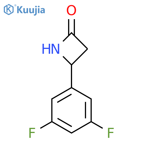 4-(3,5-Difluorophenyl)azetidin-2-one structure