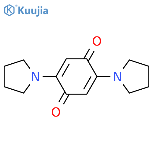 2,5-Cyclohexadiene-1,4-dione, 2,5-di-1-pyrrolidinyl- structure