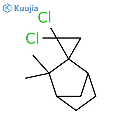Spiro[bicyclo[2.2.1]heptane-2,1'-cyclopropane],2',2'-dichloro-3,3-dimethyl- structure
